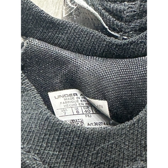 Under Armour Men's Black And White Cleats Size 7 - Picture 6 of 9